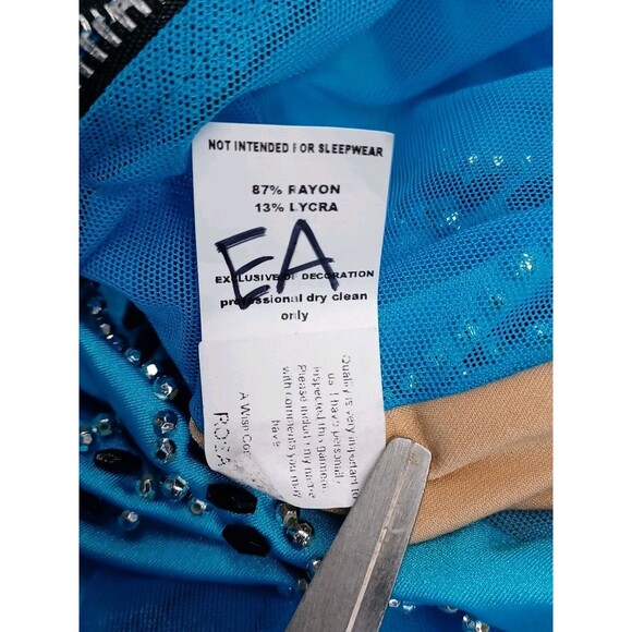 A Wish Come True Dance Leotard Adult M MA Blue Gymnastic Ballerina - Picture 9 of 9